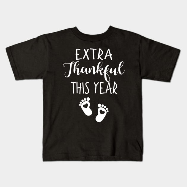 Extra thankful This year Kids T-Shirt by TEEPHILIC